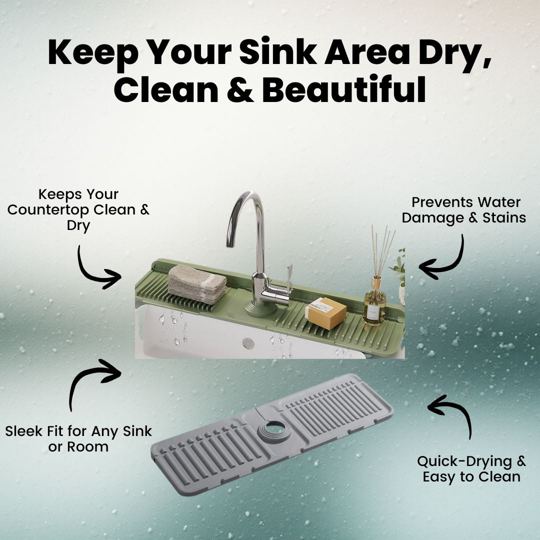 Say Goodbye to Sink Chaos — Keep Your Countertop Dry & Clean Effortlessly!