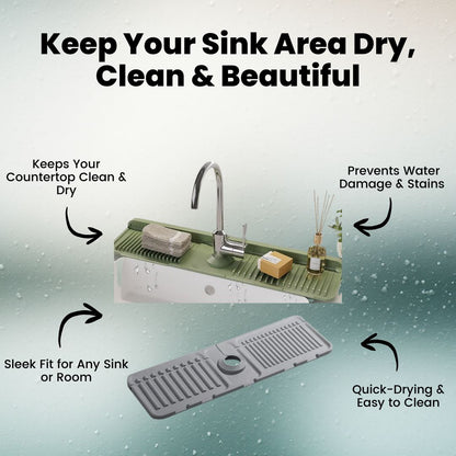 Say Goodbye to Sink Chaos — Keep Your Countertop Dry & Clean Effortlessly!